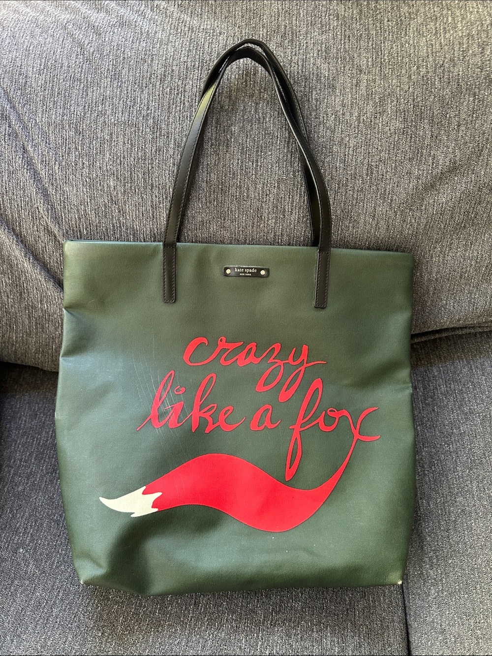 kate spade Green Tote Crazy Like A Fox